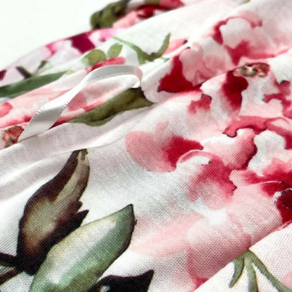Show Me Your Mumu Brie Floral Rose Robe Kimono OS